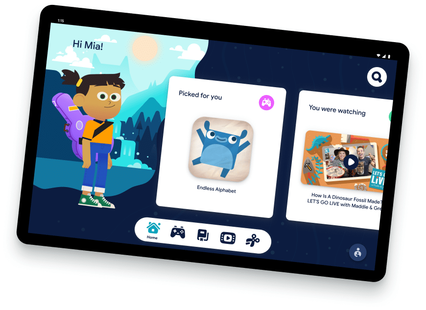 Platforma Google Kids Space v Lenovo tabletoch
