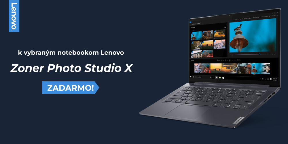 K vybraným notebookom Lenovo Zoner Photo Studio X zadarmo!