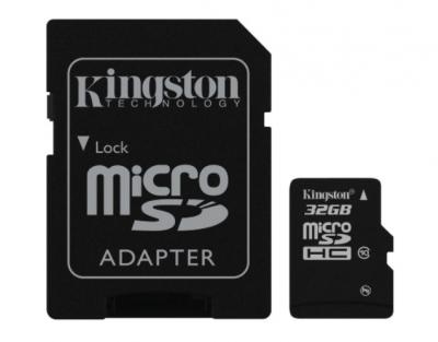 KINGSTON 32GB microSDHC class10 s adaptérom