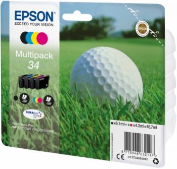 EPSON 34L multibalenie 4 farby 4 x 18,7ml
