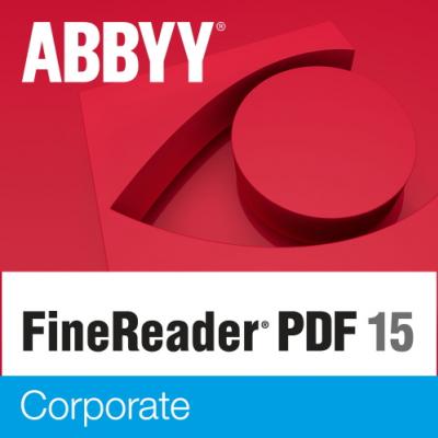 ABBYY FineReader PDF 15 Corporate Single User License (ESD) UPGRADE Perpetual