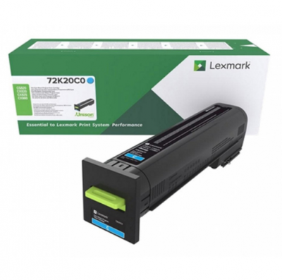 Lexmark 72K20C0 azúrový laserový toner