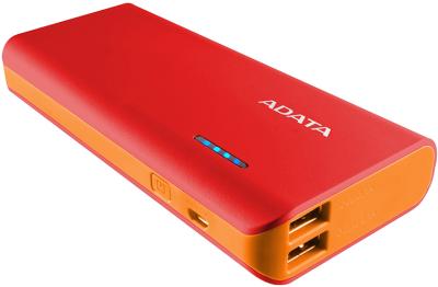 ADATA PT100 Powerbank 10000mAh červená/oranžová