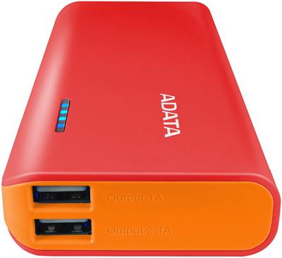 ADATA PT100 Powerbank 10000mAh červená/oranžová
