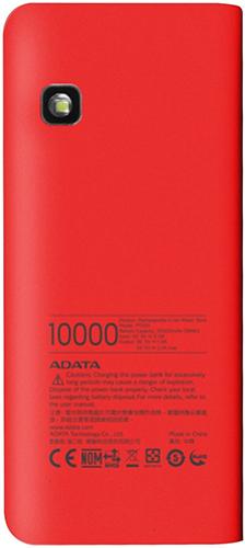 ADATA PT100 Powerbank 10000mAh červená/oranžová