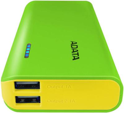 ADATA PT100 Powerbank 10000mAh žltá/zelená