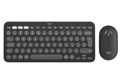 LOGITECH Pebble 2 bezdrôtový set klávesnice a myši US čierna pre MAC