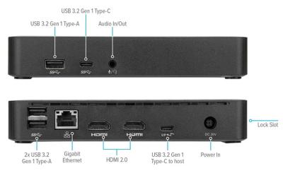 Targus Universal USB-C DV4K Docking Station 65W PD