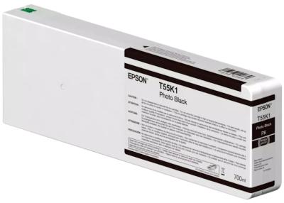 EPSON T55K1 atrament foto čierna 700ml